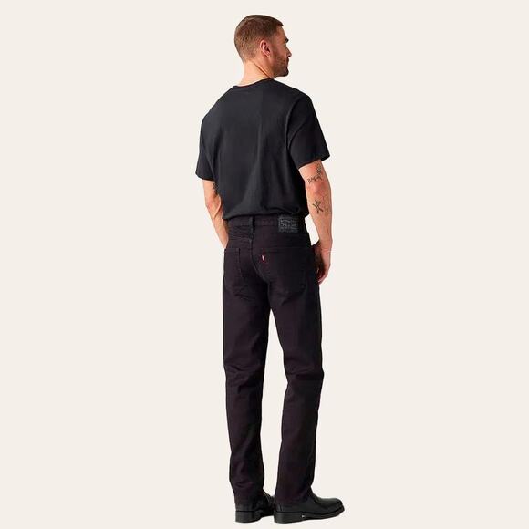 LEVI'S Men's 505 Regular Fit Jeans Size 36X30 In Native Cali Levi's Flex Black - Picture 5 of 13